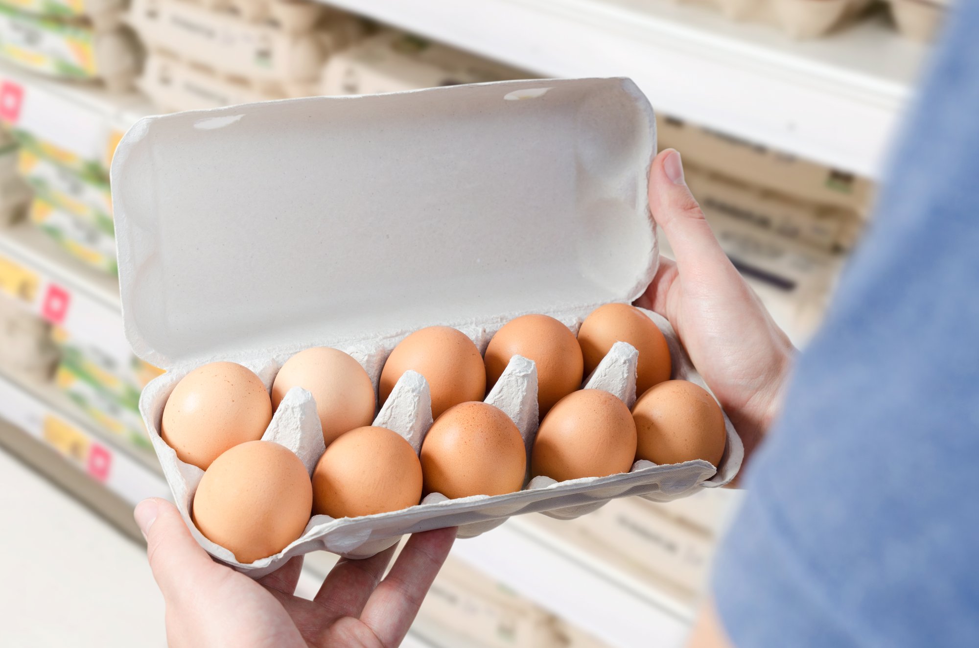 open egg carton